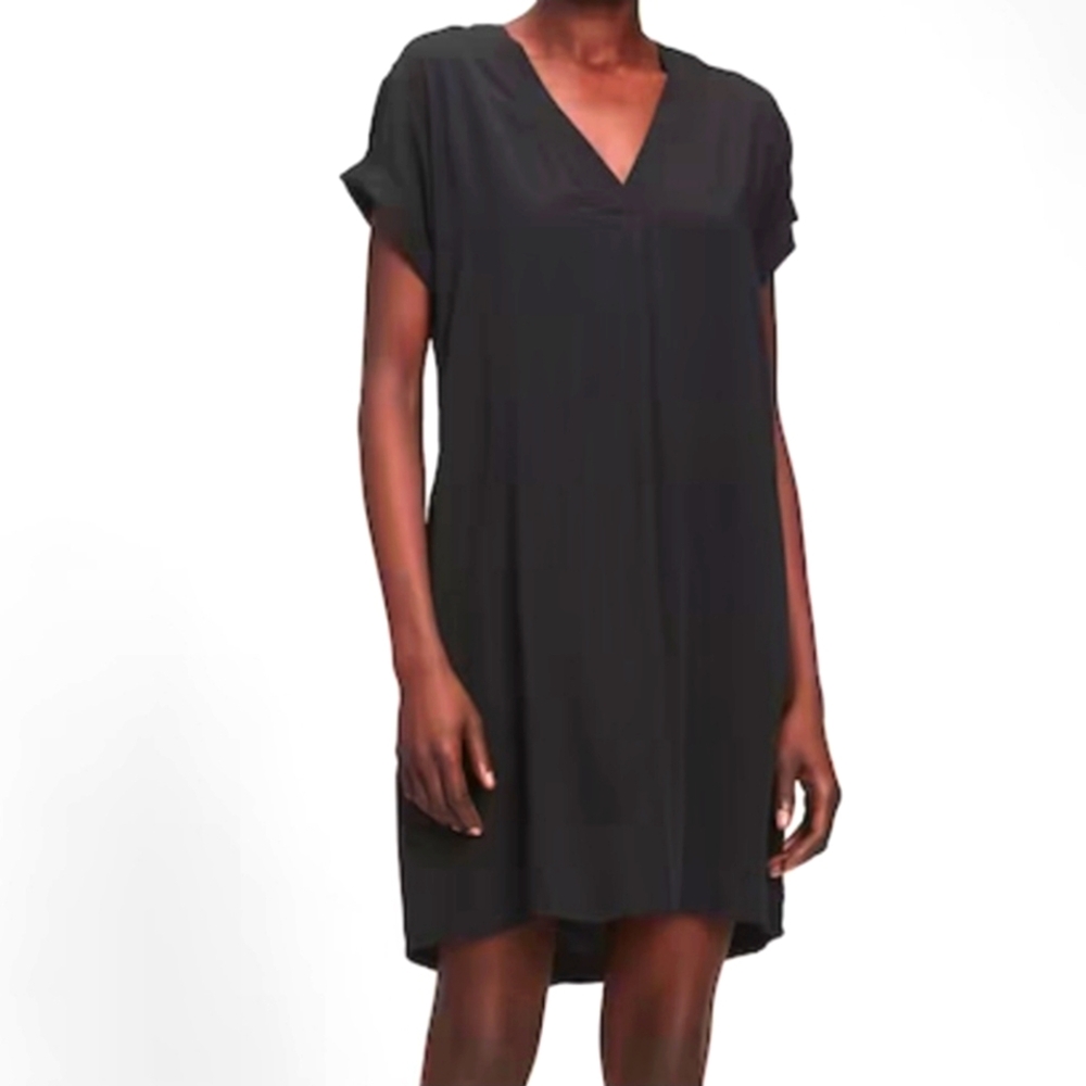 Gap Shirt Dress, Black, Small TALL